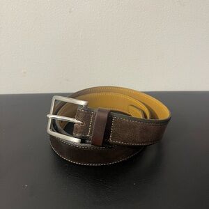 Johnston & Murphy brown suede belt, size 32